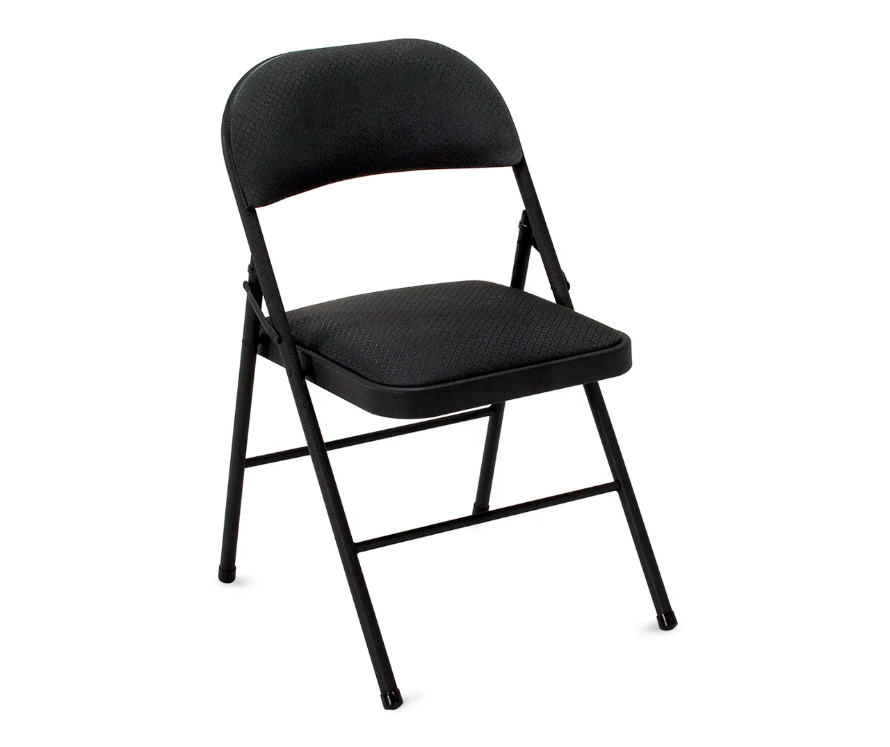COSCO Black Padded Fabric Folding Chair
