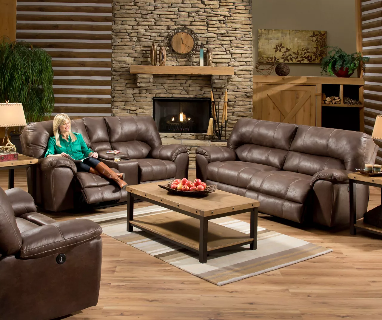 Stallion Brown Snuggle Up Recliner - Image 5