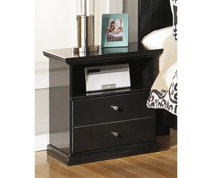 Maribel Black Nightstand - Image 2