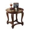 Norcastle Brown Round End Table
