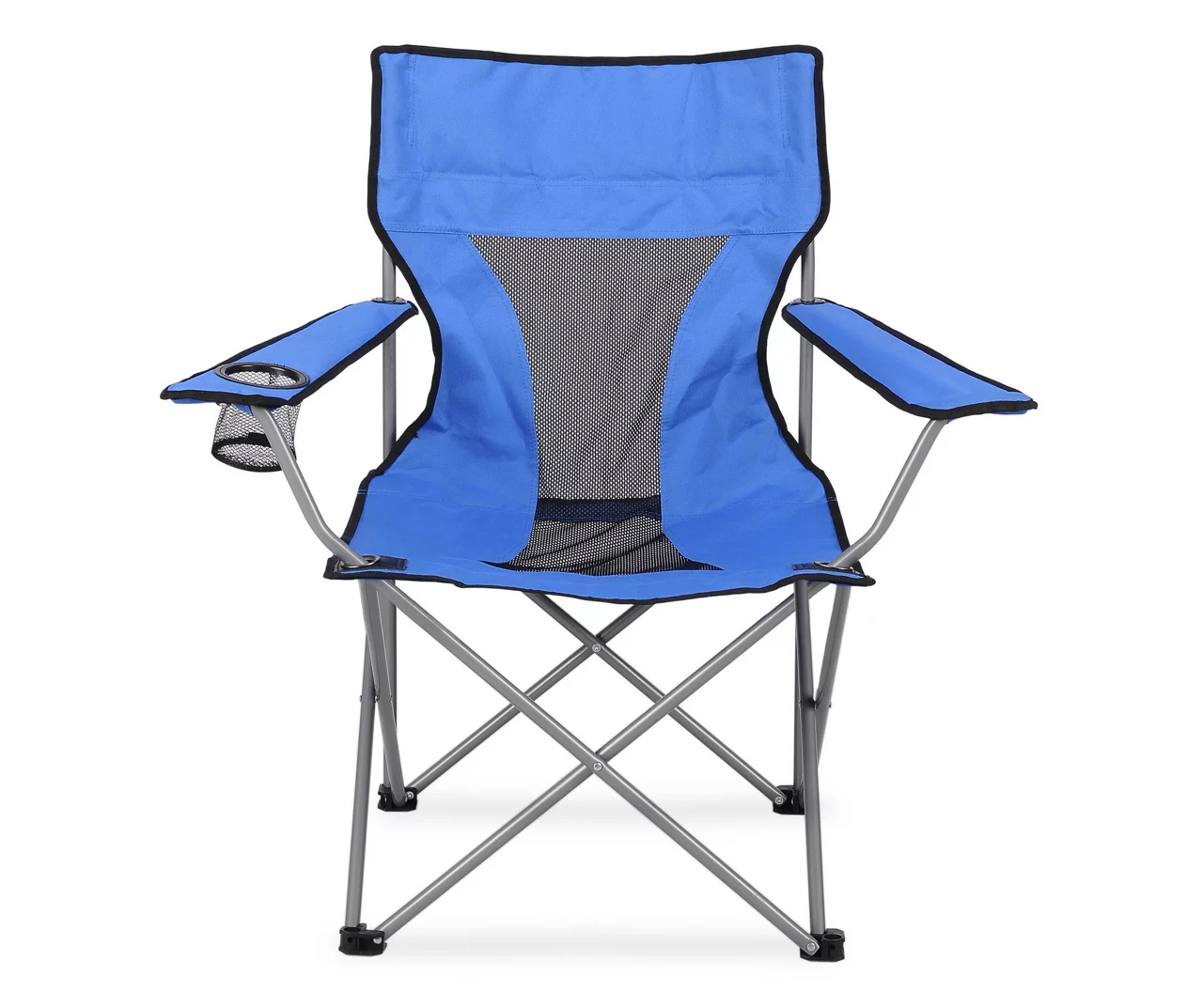 Blue Folding Quad Chair With Carrying Bag