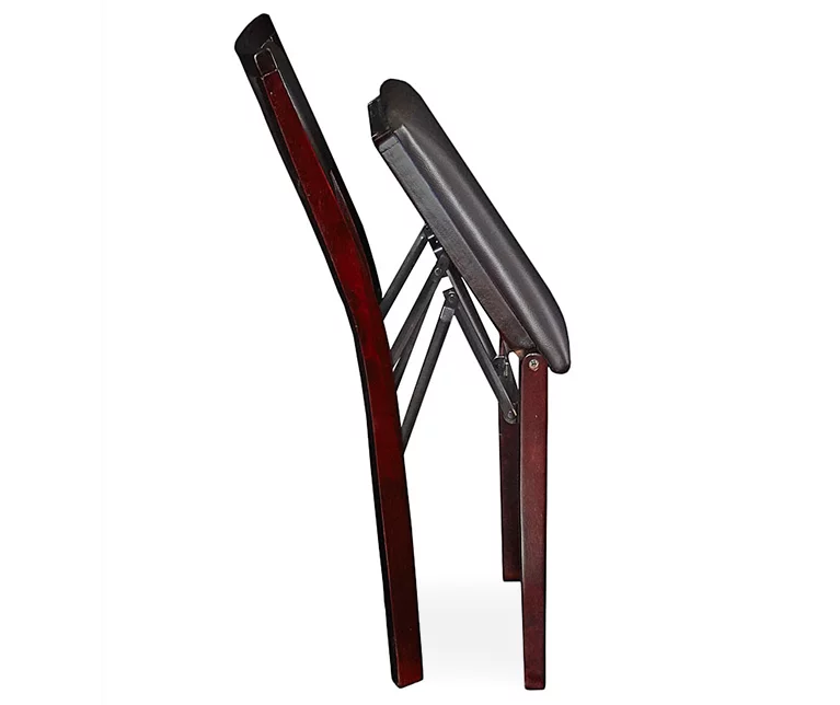 Brown Classic Open Back Folding Chairs, 2-Pack - Image 11