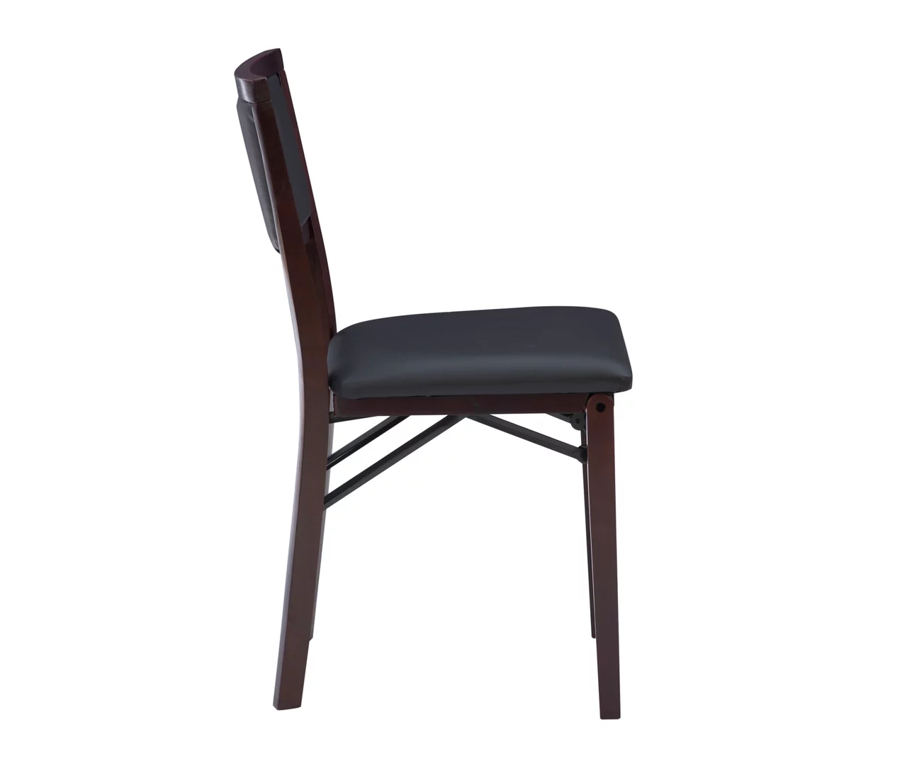 Brown Classic Open Back Folding Chairs, 2-Pack - Image 4