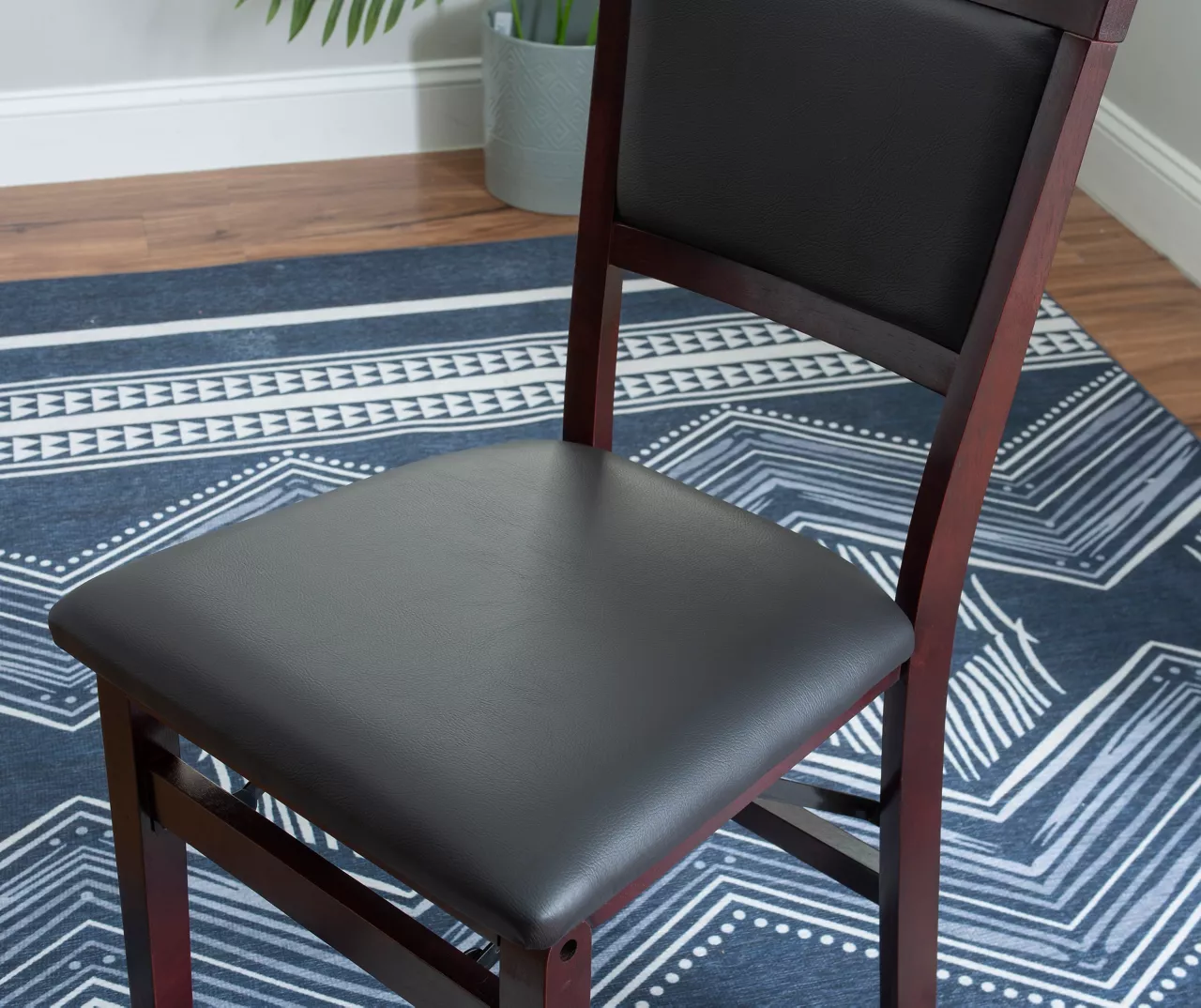 Brown Classic Open Back Folding Chairs, 2-Pack - Image 15