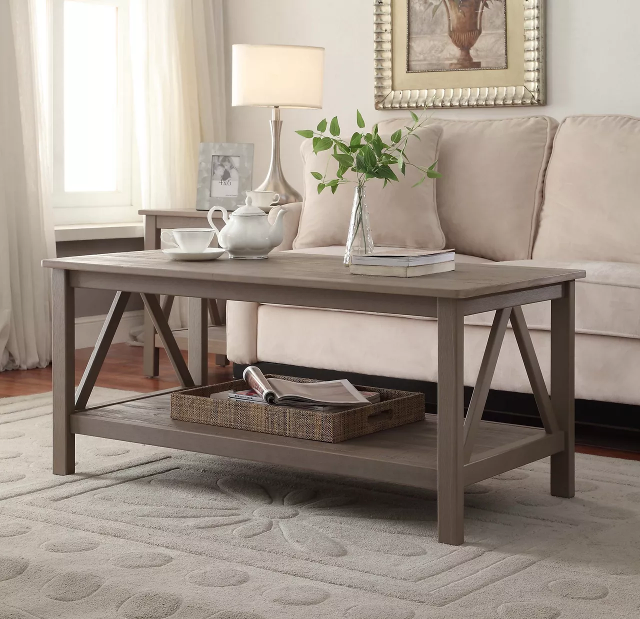 Rockford Rustic Gray Coffee Table - Image 3