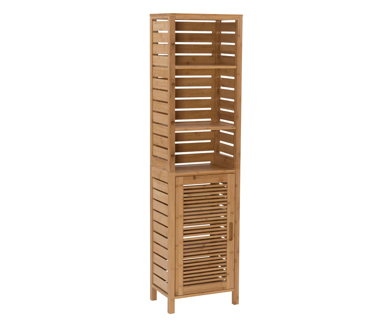 Pierce Bamboo 3-Shelf Tall Cabinet - Image 2