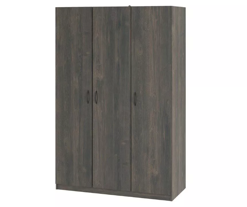 Rodeo Weathered Oak 3-Door Wardrobe - Image 7