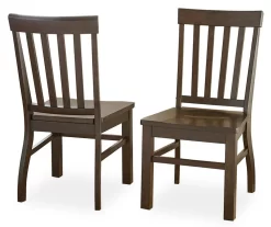 Cayla Dark Oak Dining Chairs, 2-Pack