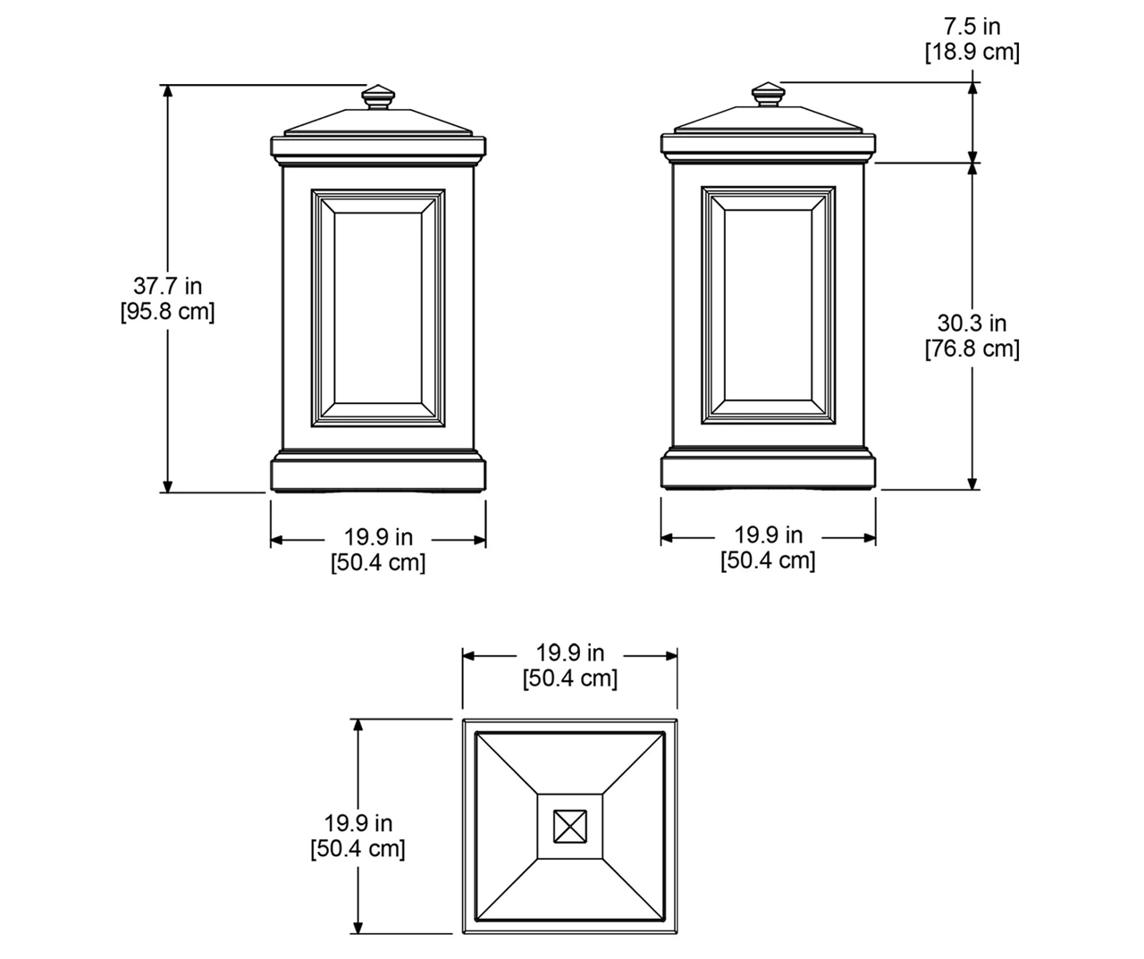 Berkshire White 45-Gallon Outdoor Storage Bin - Image 6
