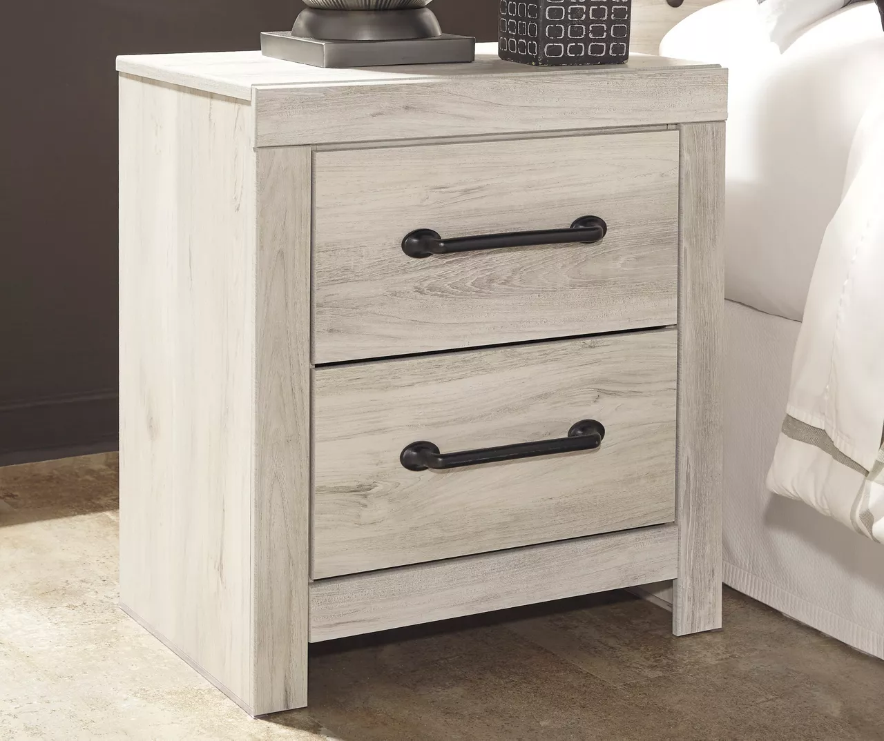 Cambeck Whitewash 2-Drawer Nightstand - Image 2