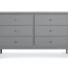 Somerville Gray 6-Drawer Dresser