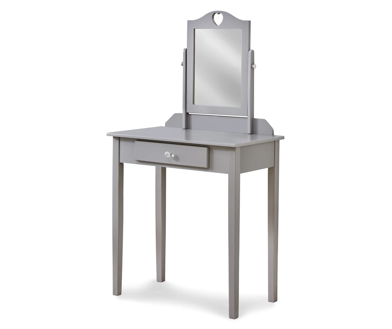 Gray Vanity Table With Mirror - Image 2