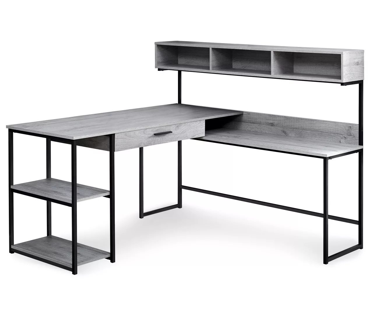 Monarch L-Shaped Corner Desk With Hutch