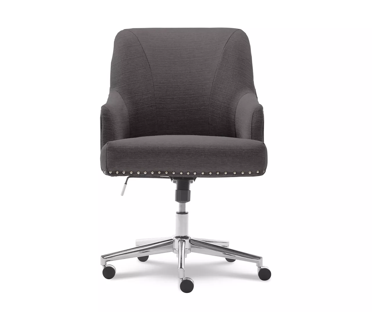 Leighton Dark Gray Memory Foam Fabric Office Chair - Image 2