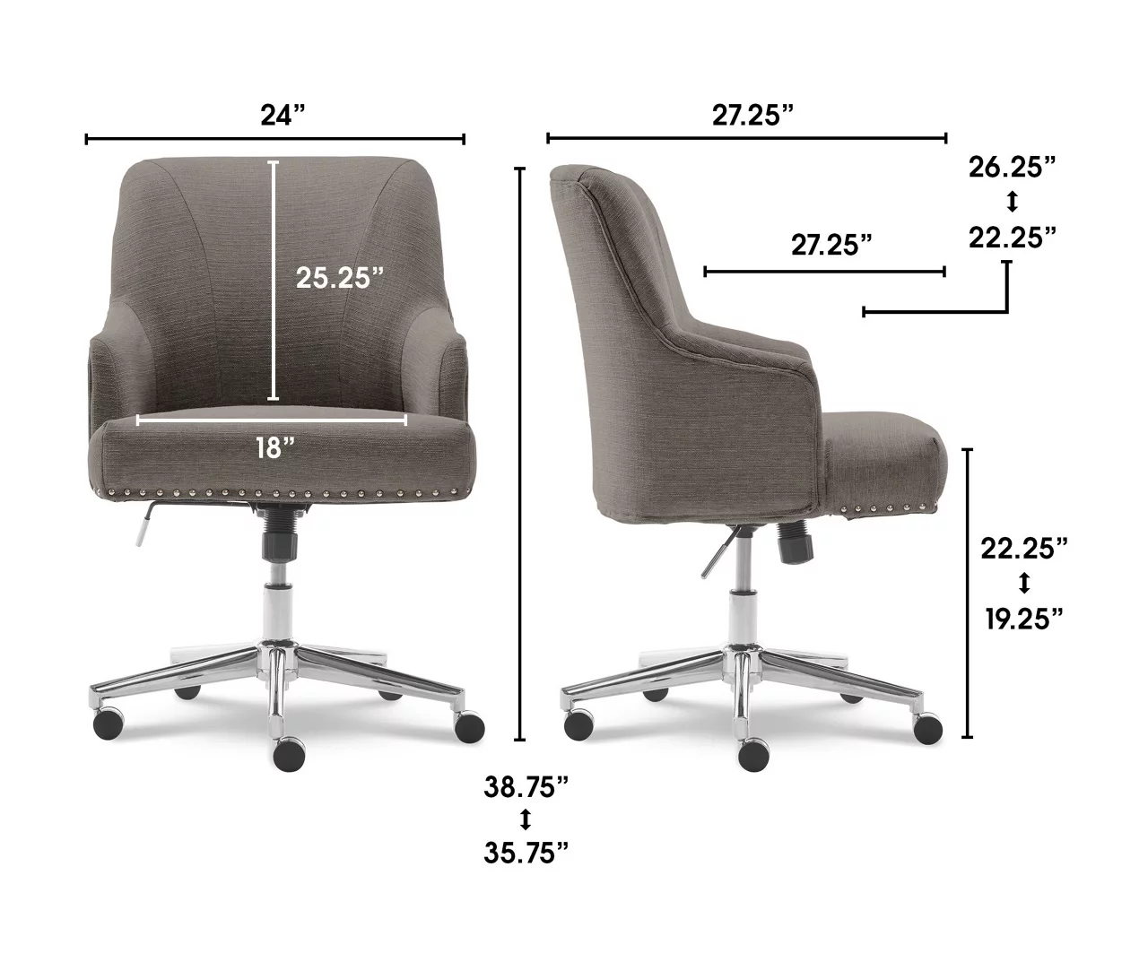 Serta Leighton Memomry Foam Office Chair - Image 17