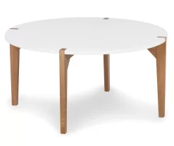 White Round Coffee Table