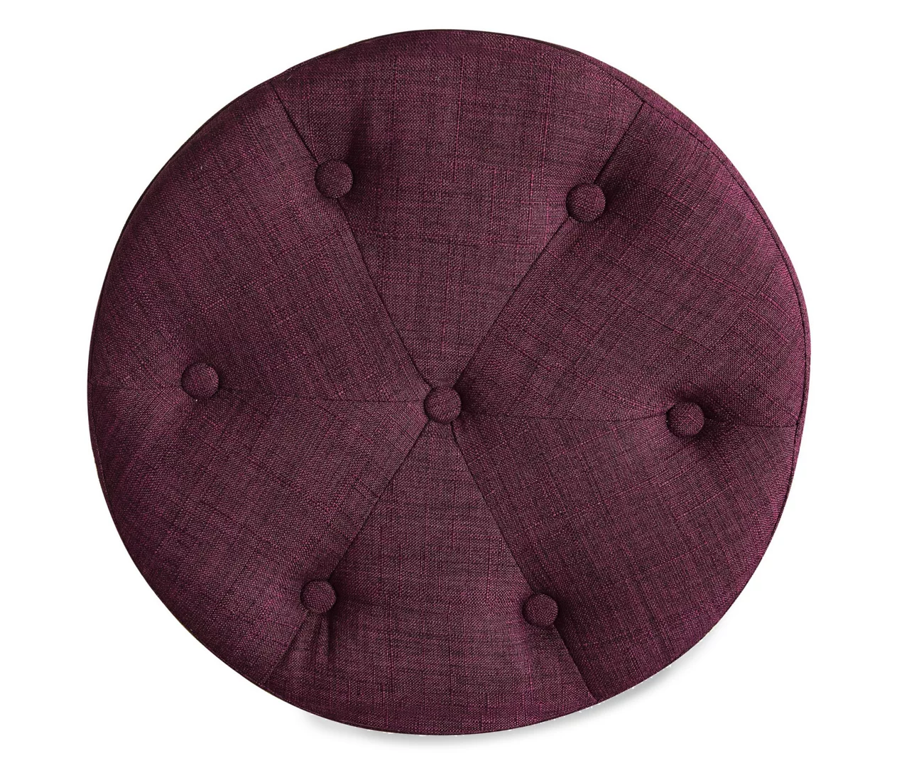 Penelope Eggplant Tufted Stool - Image 4