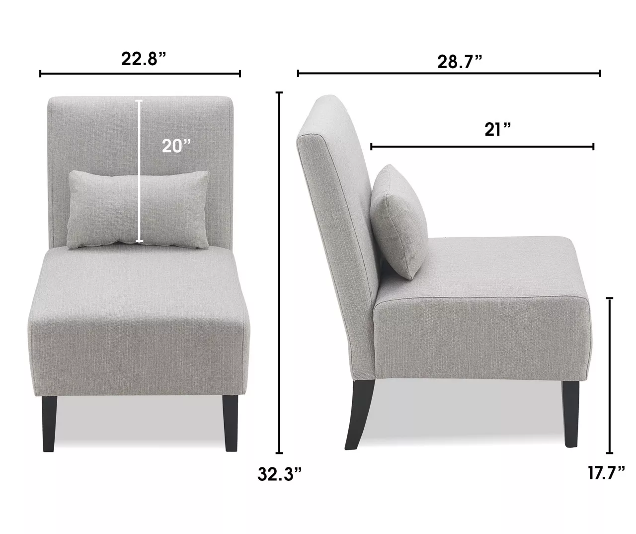 Serta Palisades Slipper Chair With Pillow - Image 14