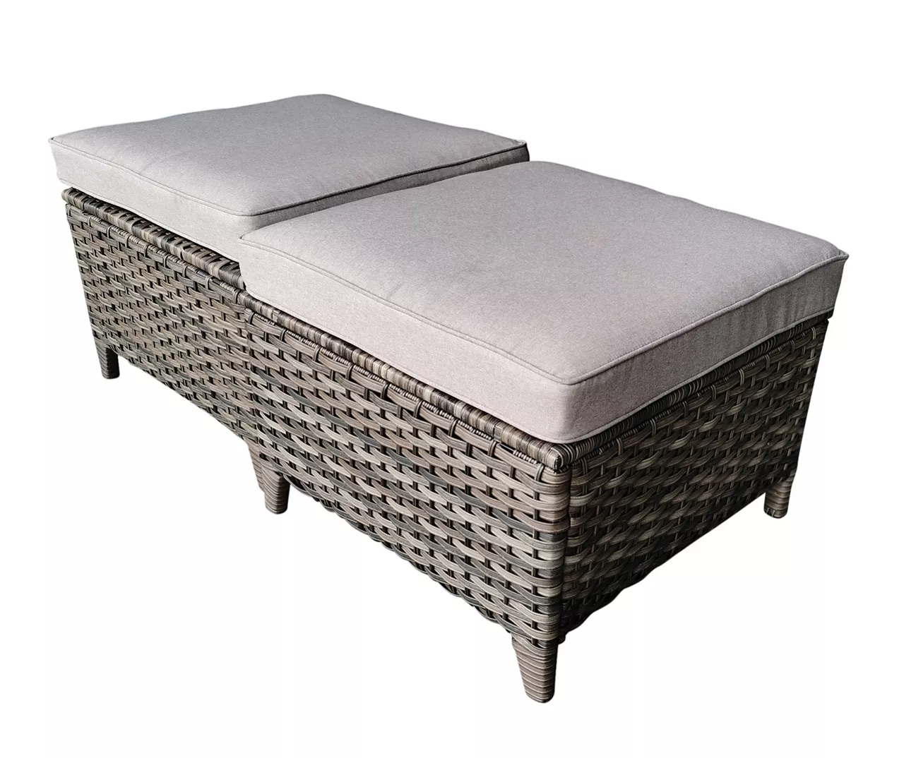 Oakmont Gray Replacement Patio Ottoman Cushions, 2-Pack - Image 6