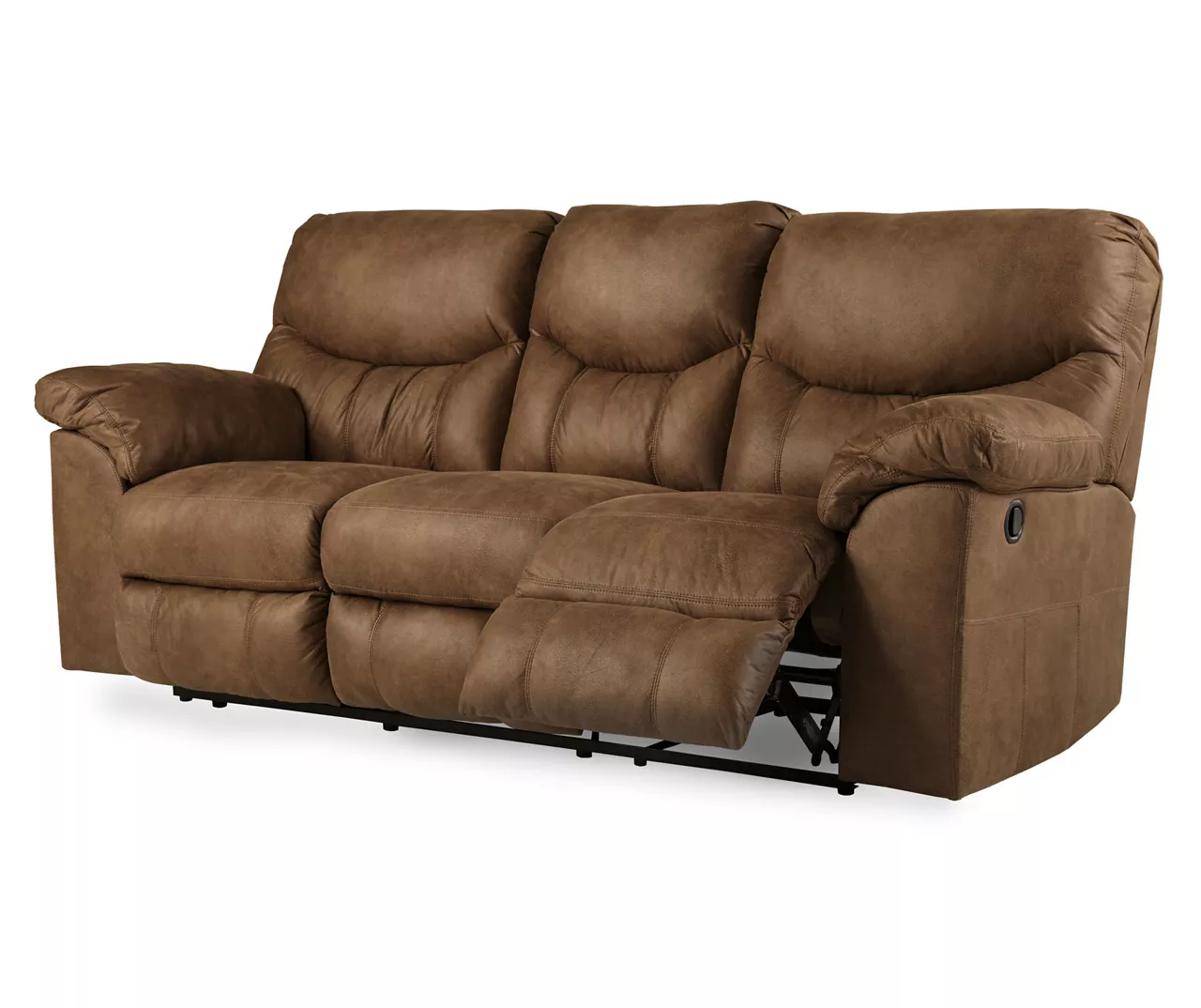 Boxberg Bark Faux Leather Reclining Sofa - Image 3