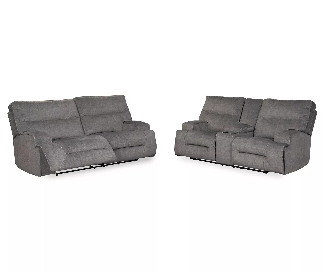 Coombs Charcoal Reclining Sofa - Image 3