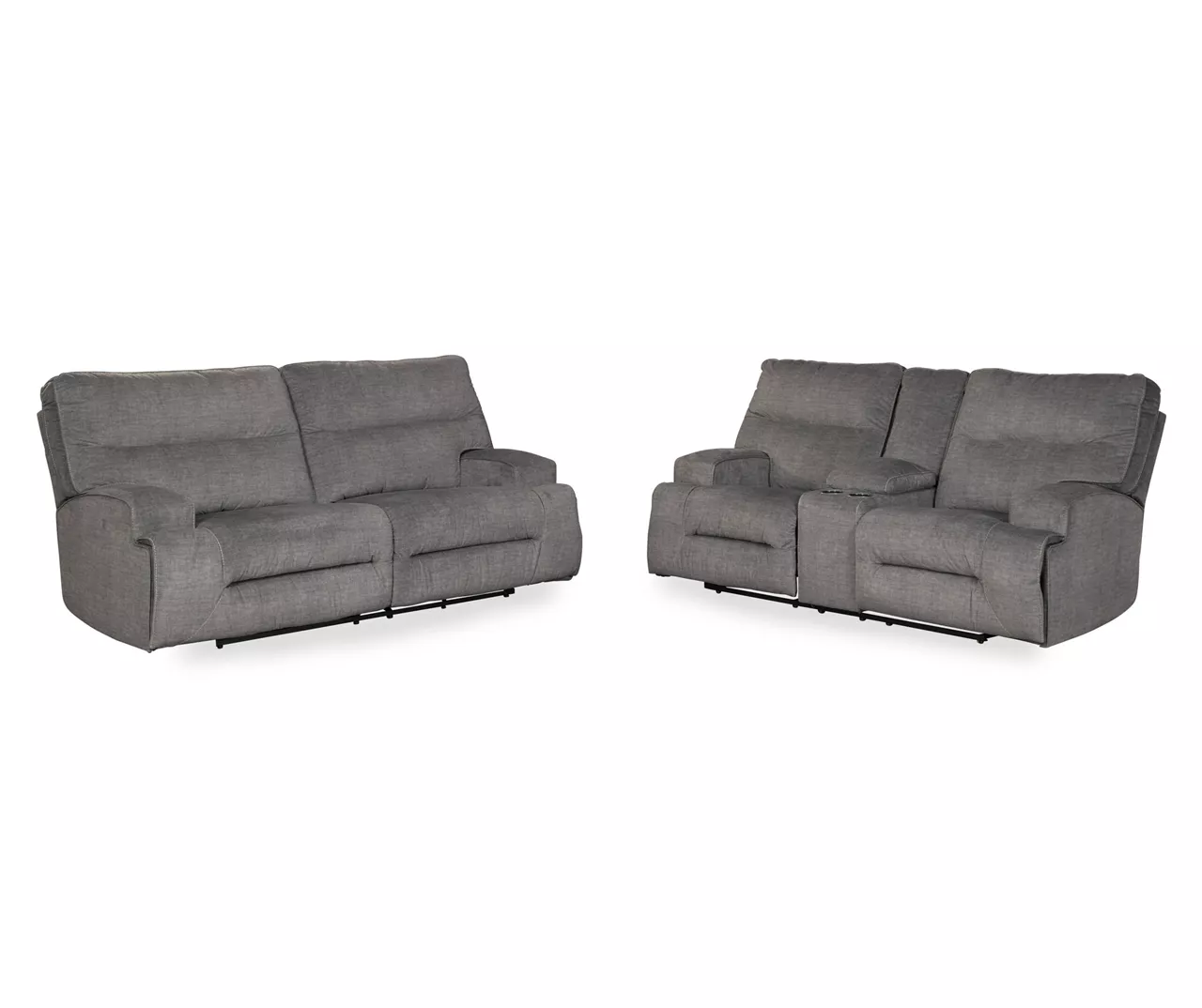 Coombs Charcoal Reclining Sofa - Image 2