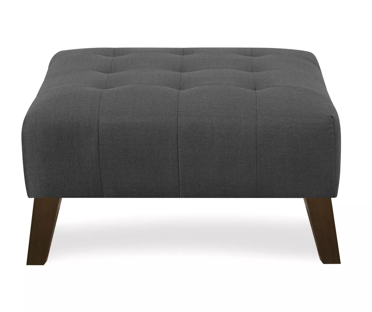 Jasper Charcoal Pebble Square Ottoman