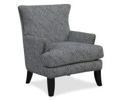 Bossa Gray Print Accent Chair