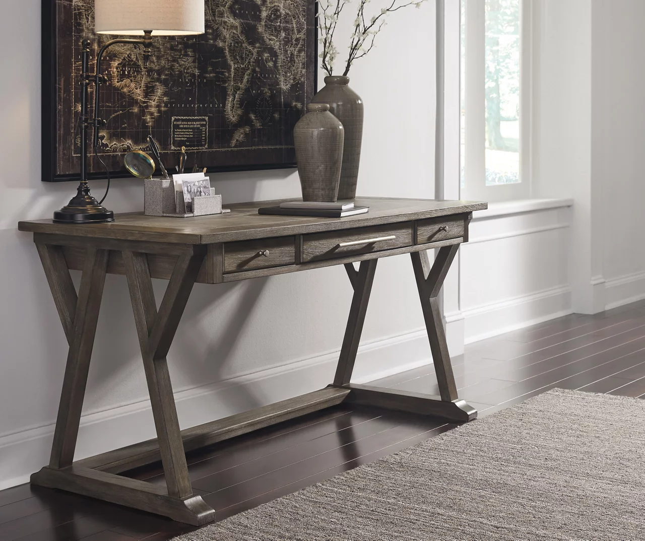 Luxenford 3-Drawer Office Desk - Image 8