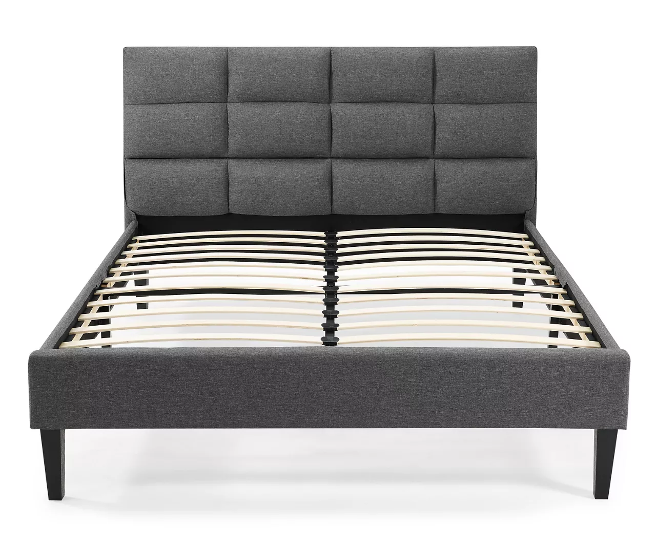 Orson Gray Full Upholstered Bed - Image 2