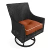 Burnt Orange 4-Piece Outdoor Wicker Chair Cushion Set
