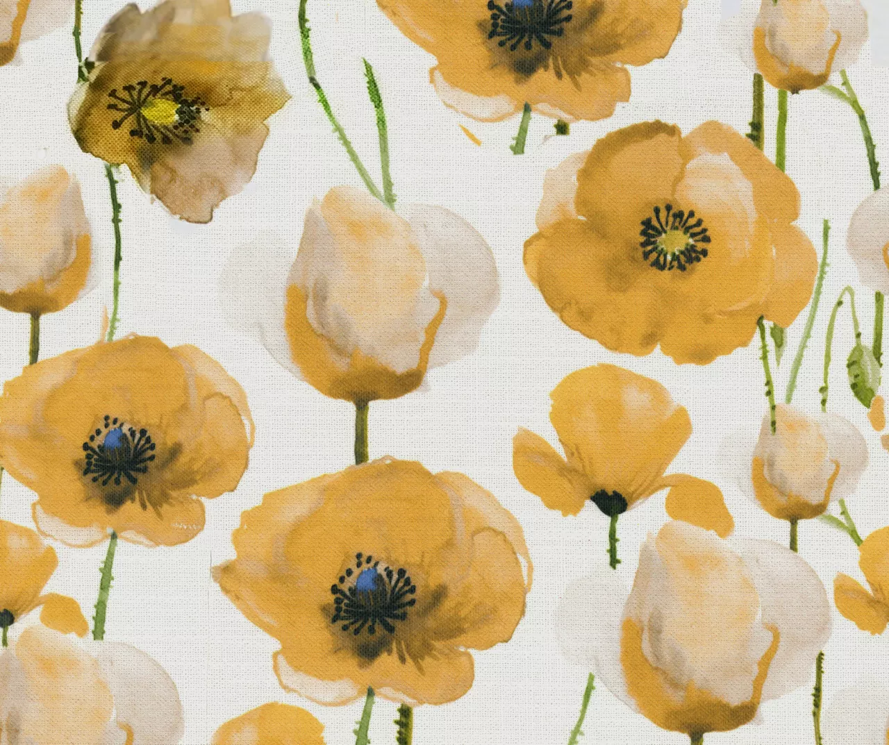 Golden Poppy Wood Leg Storage Ottoman - Image 6