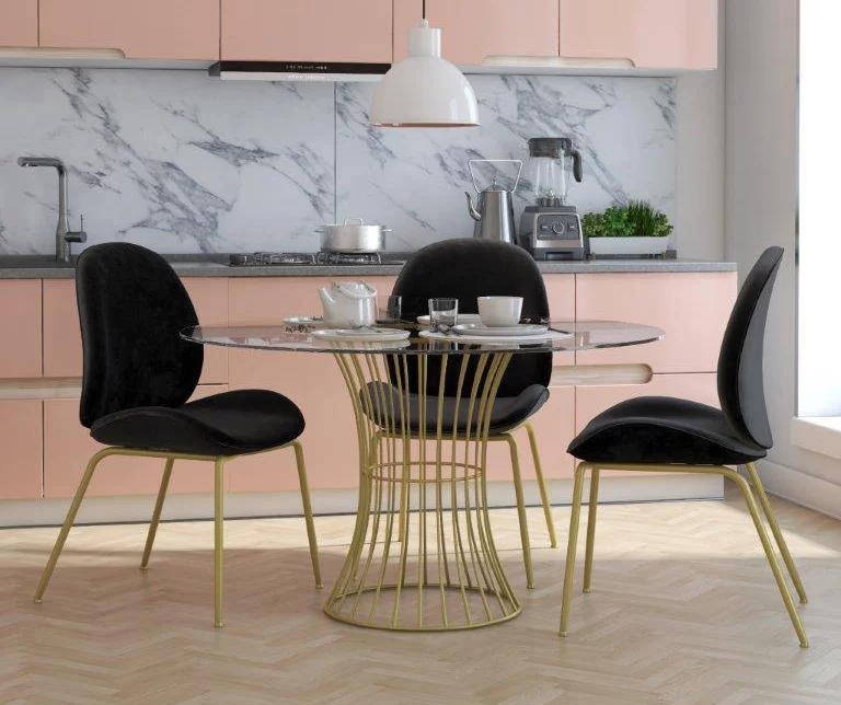 CosmoLiving Astor Velvet Dining Chair - Image 9