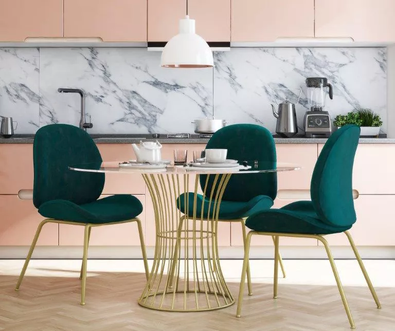 CosmoLiving Astor Velvet Dining Chair - Image 19