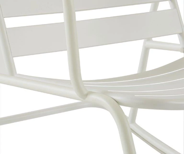 Roberta White Patio Rocking Chair - Image 5