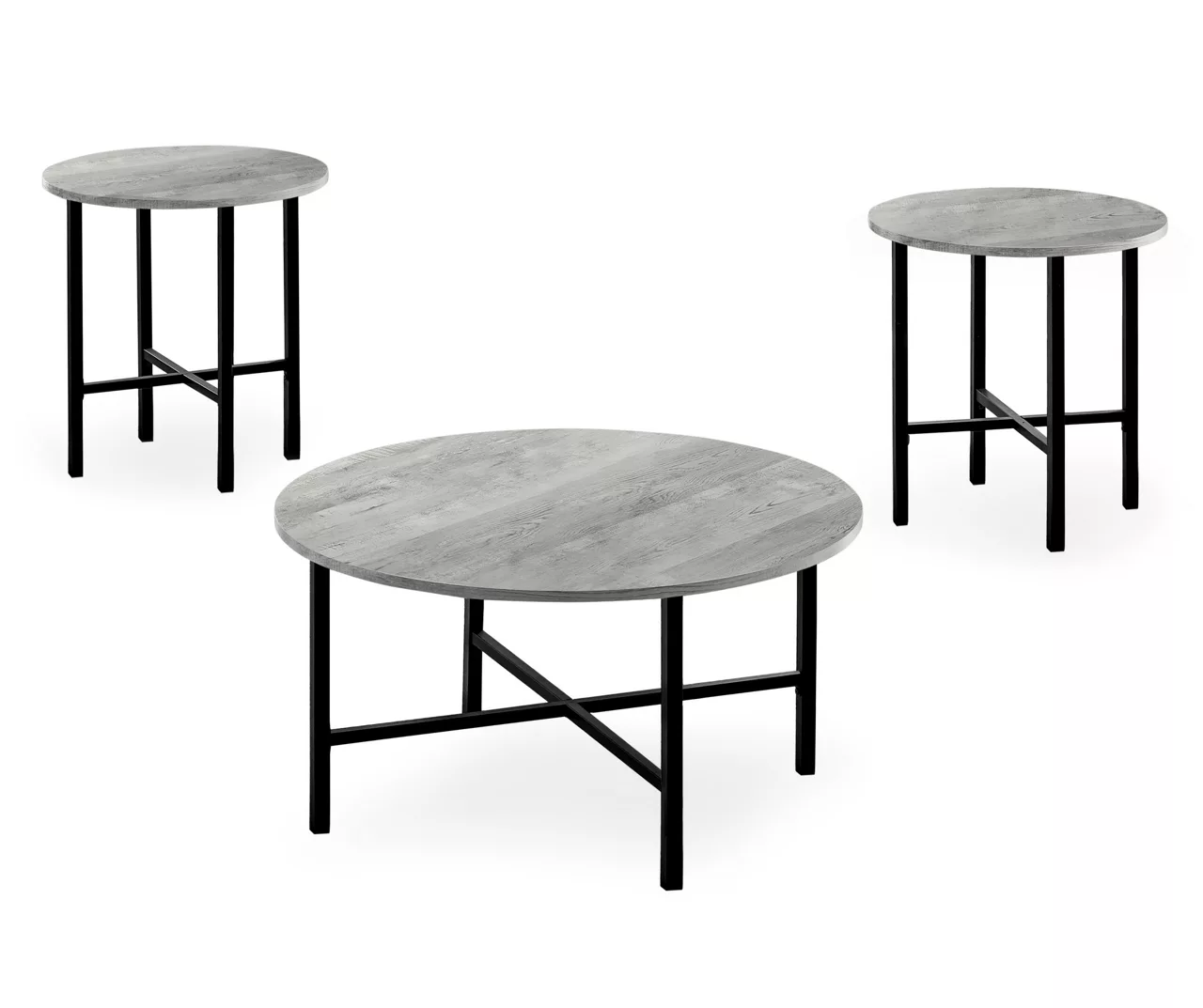 Monarch Round 3-Piece Occasional Table Set - Image 3