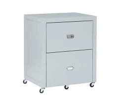Kari Gray 2-Drawer Rolling Filing Cabinet