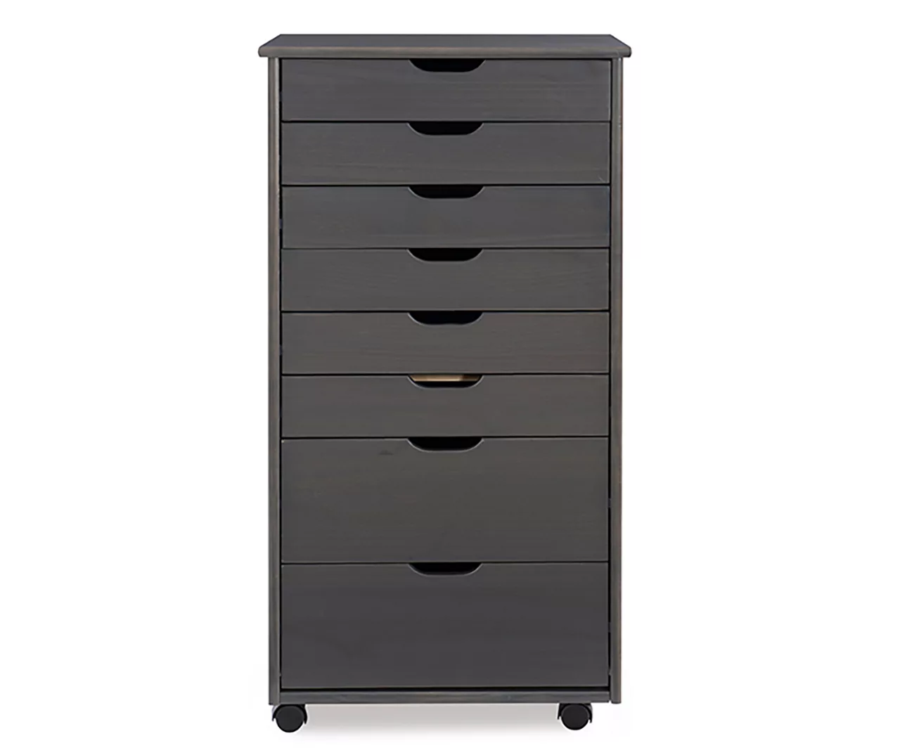 Craft Mate Gray Wood 8-Drawer Rolling Storage Cart - Image 3