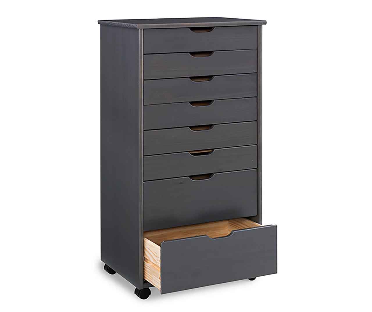 Craft Mate Gray Wood 8-Drawer Rolling Storage Cart - Image 5