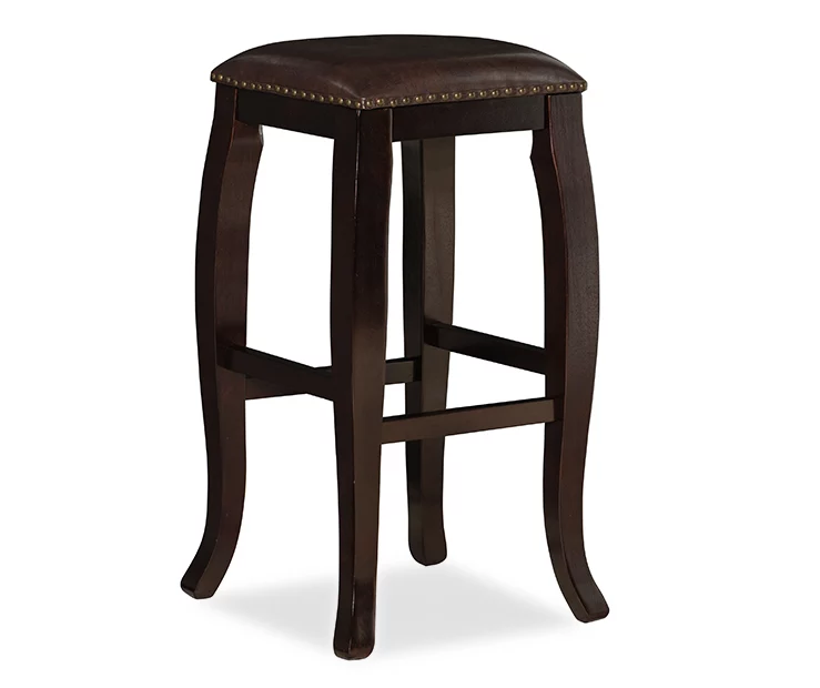 Dallas Brown Cushioned Square Top Bar Stool