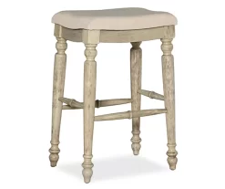 Bristol Whitewash Backless Bar Stool