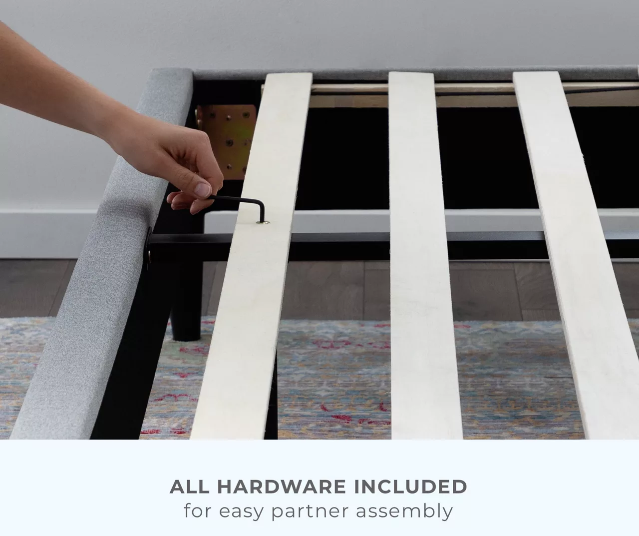 Isabelle Cream Upholstered Twin Wingback Bed - Image 6