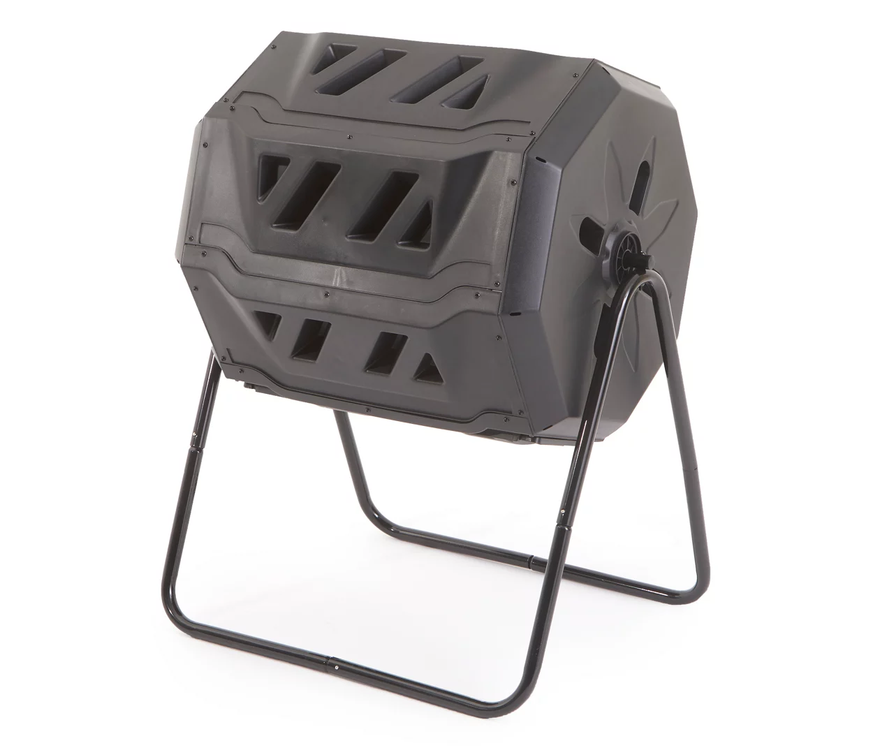 Black Plastic Rotating Composter - Image 2