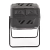 Black Plastic Rotating Composter