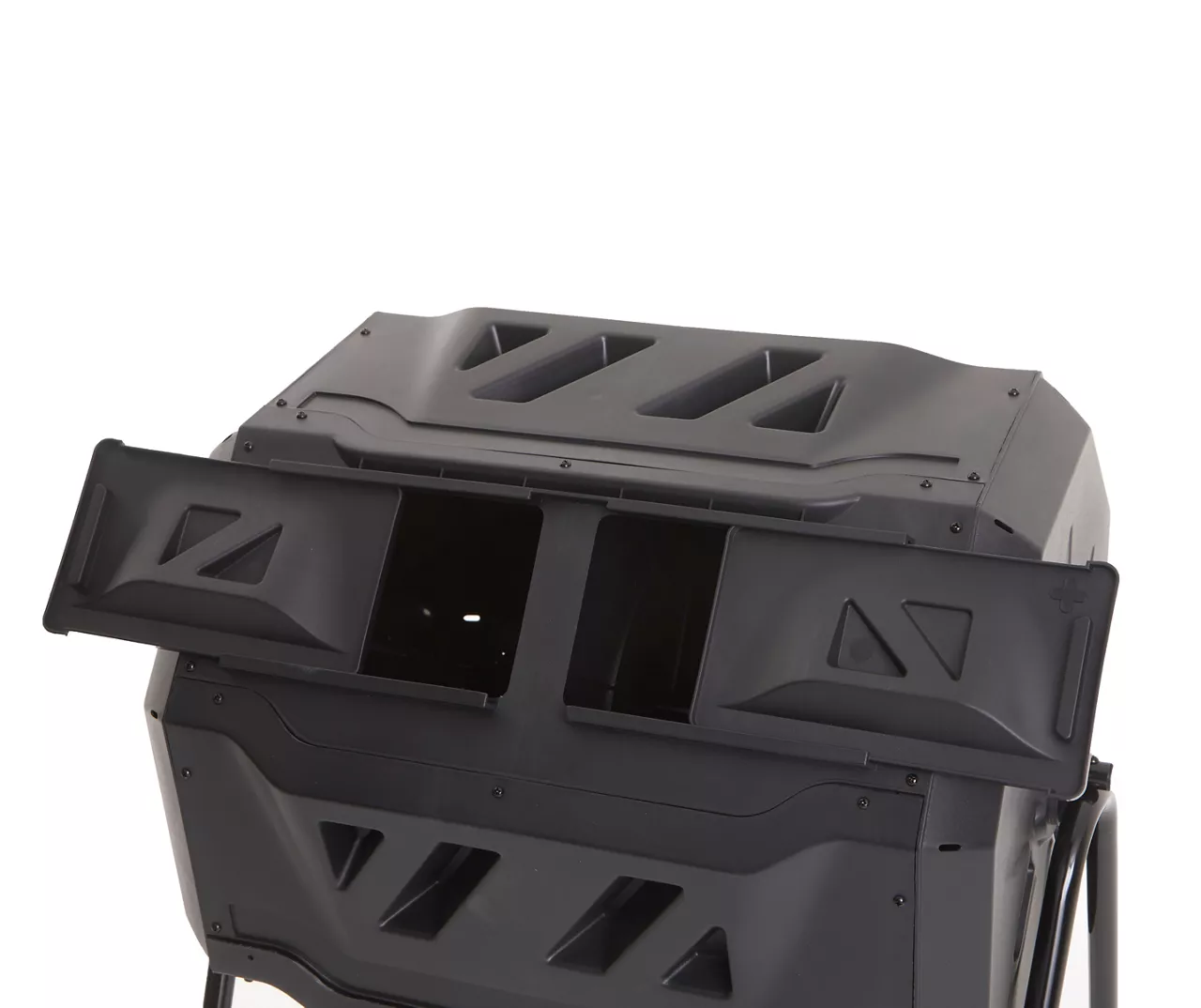 Black Plastic Rotating Composter - Image 3
