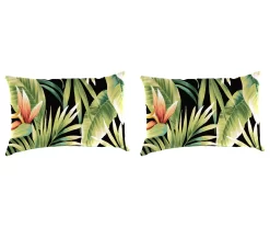 Cypress Midnight Outdoor Throw Pillows, 2-Pack