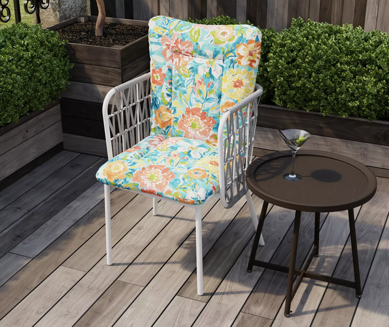 Sun River Sky Euro Style Outdoor Chair Cushion - Image 5
