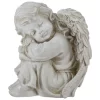 9.5" Ivory Resting Angel Garden Statuary