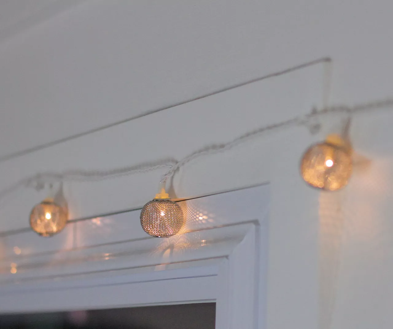 Sienna Silver Mesh Globe LED Micro Wide Angle Light Set, 10-Lights - Image 4