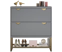 CosmoLiving Brielle Entryway Shoe Storage Cabinet